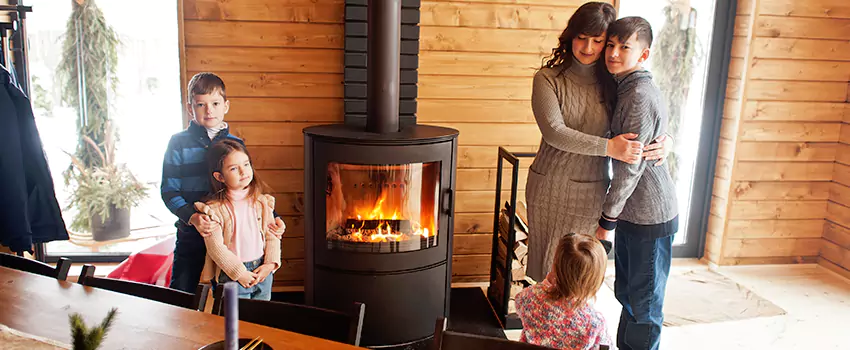 Morso Cast Iron Fireplace Insert Installation in La Crescenta-Montrose, California